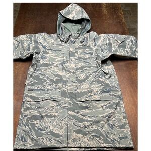 Gore-Tex Air Force Tiger Stripe Camo Parka Small Long Jacket